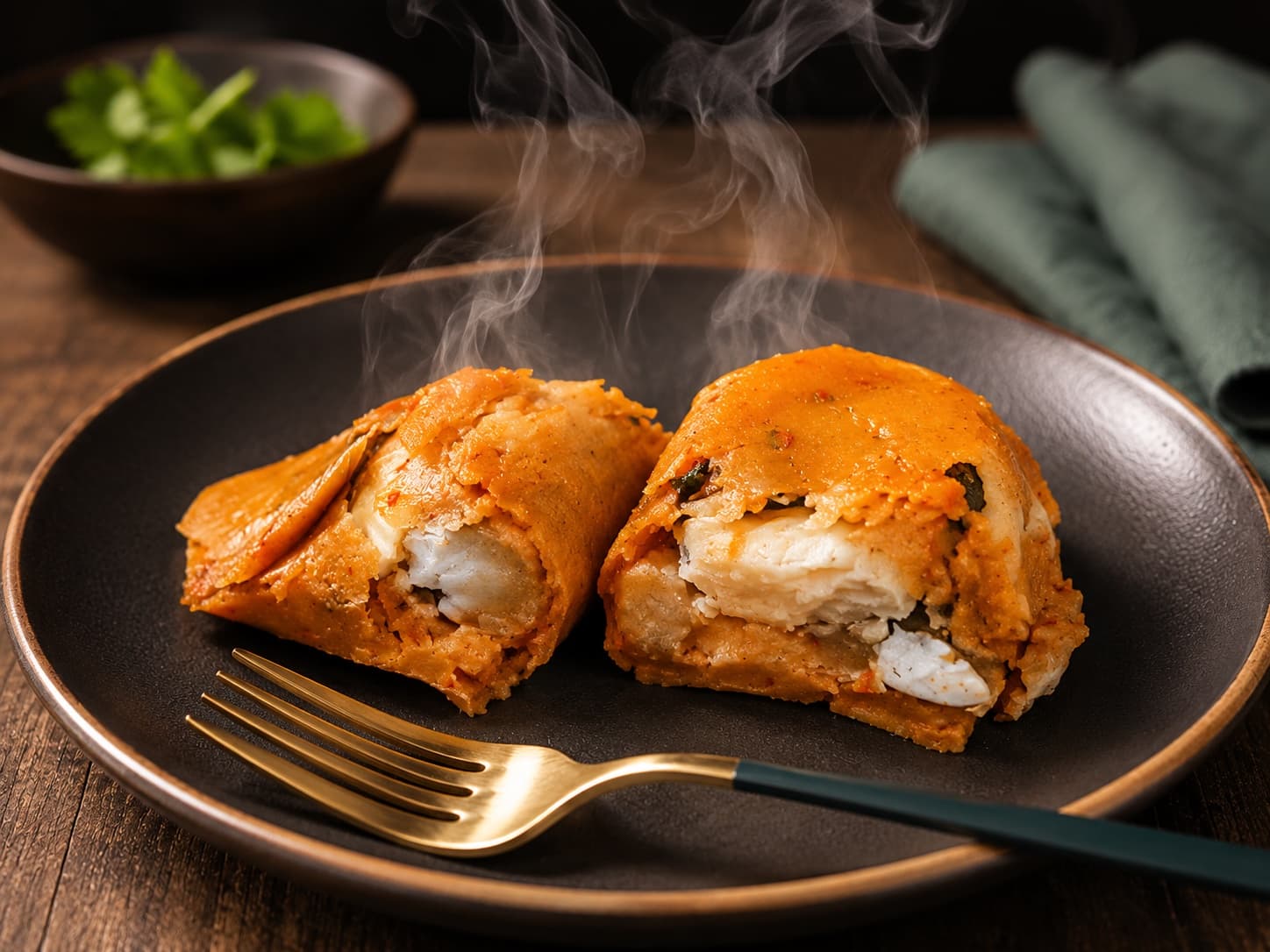 A plate of steamed moin moin made with Flozy bean flour